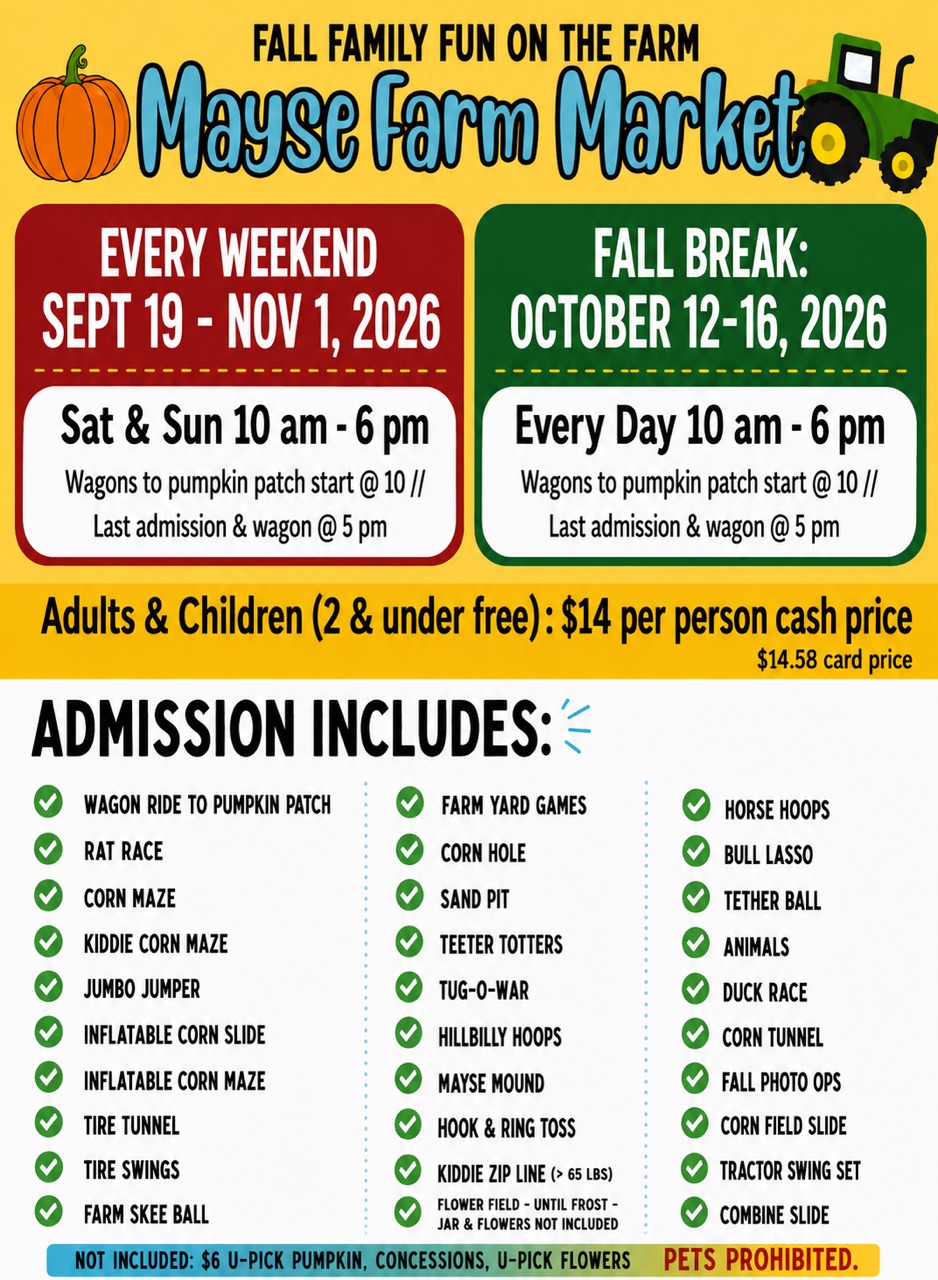 2026 Fall Weekend flyer